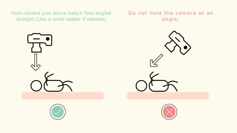 how to hold camera correctly for taking newborn photos, kitchener newborn photographer