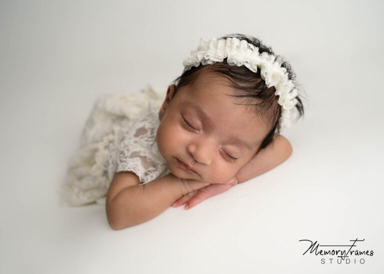 newborn baby sleeping for newborn photoshoot, kitchener newborn photographer